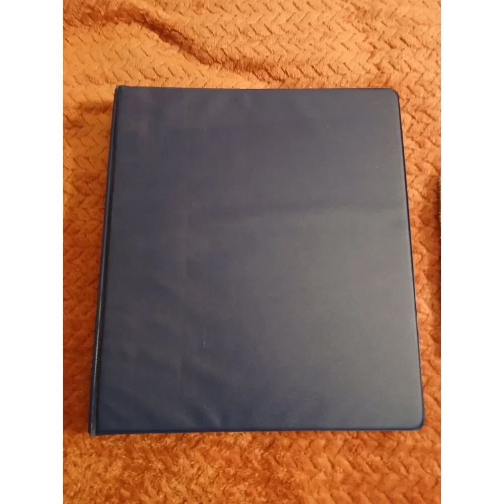 Blue 3-Ring Binder Presentation School Office Letter Size New Unused